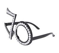 jojofuny 1 Pc Lentes Adornos De Feliz Cumpleaños Para Mujeres Adultas Anteojos De 70 Cumpleaños Ojos De Numeros Gafas De Fiesta Gafas De Sol De Año Nuevo Perder Brillantina Digital