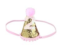 jojofuny 1 Pc Tiara De Princesa De Cumpleaños Sombrero De Cono De Fiesta Sombrero De Cumpleaños Sombrero Numero Banda De Pelo De Ducha De Bebé Sombrero Capri Accesorios Cónico Niño