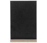 jojofuny 1 Pieza Pizarra de Madera Pequeña Doble Cara con Base para Decoración de Fiestas y Mensajes Pizarra Erasable y Reutilizable para Etiquetas de Alimentos y de