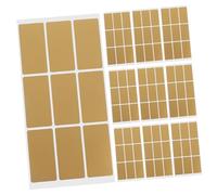 jojofuny 10 Hojas Recubrimiento Rayado Pegatinas rectangulares para rascar Tarjetas de rascar de Bricolaje rascar boletos rasguño de Oro Pegatinas la Mascota Golden