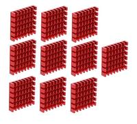 jojofuny 10 Piezas Bloque Térmico De Disipador De Calor Disipador De Calor para Gpu Radiador De Aluminio Enfriamiento por Conducción De Uso Suministro De Computadora