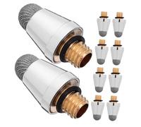 jojofuny 10 Piezas Capacitive Stylus Pen Tips Replacement Conductive Threaded Fiber Refill For Tablets Phones Laptops Touch Screen Precision Writing Drawing
