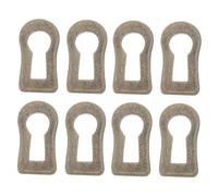 jojofuny 10 Piezas Cubierta De Ojo De Cerradura Herrajes Para Muebles Escudos De Cerradura De Puerta Decoración De Cerraduras De Muebles Placa De Bocallave Componente Aleación De Zinc Oval