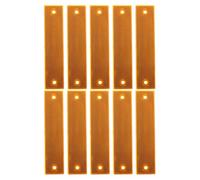 jojofuny 10 Piezas Paneles de Señalización Reflectantes, Panel de Tráfico Reflectante, Rectangulares, Acrílico y Abs, 18cm, Amarillo, para Entradas de Vehículos y Puentes, Advertencia
