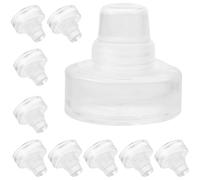 jojofuny 10 piezas Tapones de Vino de Vidrio T Forma de Sellado Hermético para Botellas de Vino y Cerveza Conservador Reutilizable para Preservar Sabor