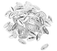 jojofuny 100 Adornos para Uñas Forma de Estatua de Buda de Metal Plateado 1,7 Cm Set de 100 Piezas Accesorios para Decoración de Uñas Artísticas Joyas para Nail Art