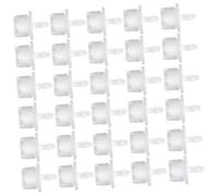 jojofuny 100 Emisores para Riego por Goteo 8 Orificios Ajustables Compensadores de Presión Color Blanco Sistema Automático para Jardín Invernadero y Cultivo