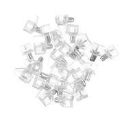 jojofuny 100 piezas Clavijas Soporte Estante Transparente Pasadores Plásticos para Muebles Armarios Estantes y Vitrinas Fácil Instalación y Durabilidad