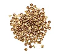 jojofuny 100 Piezas Remaches Dobles de Metal para Cuero Accesorios Decorativos para Bolsos y Carteras Diy Diámetro Remaches de Cobre para Reparación y Adorno
