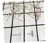 jojofuny 100 Piezas Unidades T Pins Metálicos Caja Plástica Alfileres Inoxidable para Fijar Pelucas Costura Bloqueo y Manualidades