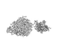 jojofuny 100 Remaches Cónicos Plateados de Metal 7x14 Mm para Ropa Punk Púas Atornillables, Kit 100 Piezas para Chaquetas Vaqueras, Bolsos y Decoración Artesanal de Cuero