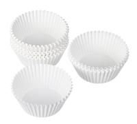 jojofuny 100 Unidades Moldes de Papel para Muffins Blancos sin Olor, Seguros y Delicados, Ideales para Celebraciones de Cumpleaños y Duchas Nupciales Forma Hermosa