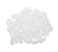 jojofuny 100 Unidades Rodillos y Mejoran el Equilibrio Mini de Plástico Blanco Compatibles Rieles Vintage de 7-9mm, Soportan Cortinas de Peso Medio para Cortinas de Ducha y Ventana