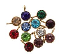 jojofuny 12 Piezas Colgantes de Piedras Nacientes para Diy Accesorios de Joyería Hechos de Material Natural para Creaciones Únicas