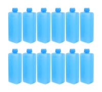 jojofuny 12 Piezas Paquete de Hielo Enfriador Compresas Frías y Contenedor de Almacenamiento de Cubitos de Hielo para Ventiladores de Aire Acondicionado y Neveras Portátiles en Celebración