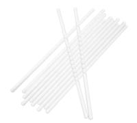 jojofuny 12 Piezas Varilla Agitadora de Vidrio Pulido de 20 Cm Drenaje, Herramienta para Laboratorio y Suministros Experimentales, Mezclador Resistente y Transparente