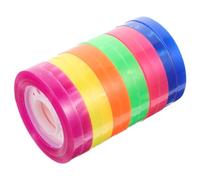 jojofuny 12 Rollos Cinta Adhesiva Transparente de Colores Brillantes para Manualidades DIY Decoración de Cuadernos y Álbumes Fácil de Mano Práctico para Estudiantes y Amantes del