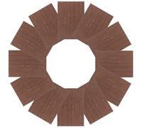 jojofuny 15 Hojas de Suelo de Diorama de Madera Negra A5, Material para Construcción de Casas de Muñecas, Tablones Finos para Miniaturas y Decoración de Maquetas de Arquitectura