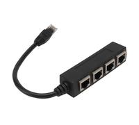 jojofuny 1pieza Slot Ethernet Splitter Adaptador para Cable Dispositivos para Redes De y