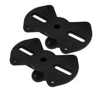 jojofuny 2 Bases para Altavoces de Plástico, Soporte Estable y Resistente para Altavoces de Escritorio y Escenario, Bandeja Elevadora Compacta para Equipos de Audio, Accesorios para Sonido