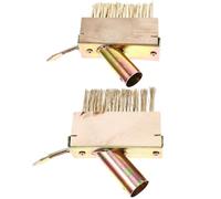 jojofuny 2 Cepillos de Alambre de Acero para Deshierbar Gancho Herramienta para Limpieza de Terrazas y Jardines Cepillo para Eliminar Maleza y Musgo Grietas Juego de 2 Unidades