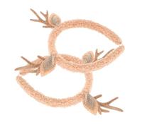 jojofuny 2 Diademas De Astas Bonitas Diademas Navideñas De Ciervo Accesorios Navideños Para El Cabello Diademas De Astas De Reno De Peluche Para Mujer Diademas Navideñas Adornos De
