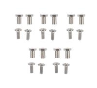 jojofuny 2 Juegos de Tornillos para Gafas Tuercas Hexagonal Externo 2.0 * 1.55 * 3.2l/0.8mm Accesorios de Repuesto para Reparación de Gafas de Lectura y Montura Metálica