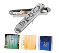 jojofuny 2 Piezas Adornos Metálicos Mezuzah Vintage con Escritura Sagrada para Decoración de Puertas Resistente y Detallado para Ambientes Religiosos y Hogareños