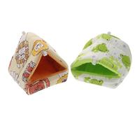 jojofuny 2 Piezas Casa Pequeña para Hámster y Chinchilla Cálida y Transpirable y Descanso Accesorio Cómodo para Mascotas Pequeñas Paquete de Unidades