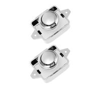 jojofuny 2 piezas Cierres Botón Metálico para Armarios Camper y Rv Pestillo Pulsador Seguro sin Llave para Puertas y Gabinetes Caravanas y Barcos