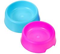 jojofuny 2 Piezas Cuencos para Perros de Plástico Colores Candy de Azul y Rosa Recipiente Práctico y Espacioso para Alimentación de Mascotas Fácil Limpieza y Diseño Ergonómico