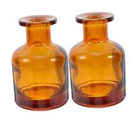 jojofuny 2 Piezas Difusor de Aroma en Frasco de Vidrio 100ml, Cilíndrico | Vidrio Ámbar, Uso en Hogar y Oficina, Diseño Decorativo Elegante, Estabilidad Firme, Aromaterapia Casera