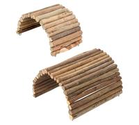 jojofuny 2 Piezas Escondite de Reptiles de Madera, Refugio para Reptiles Pequeños, Forma Especial, CREA Oscuridad y Reduce la Luz Diurna, para Tortugas y Lagartos, Mascotas Pequeñas