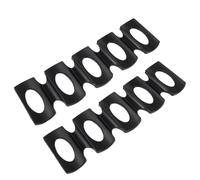 jojofuny 2 Piezas Estantes Apilables de Silicona para Botellas y Latas Organizador de Bebidas para Frigorífico Soporte Antideslizante para Cervezas y Refrescos de Negras