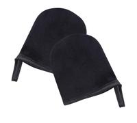 jojofuny 2 Piezas Guantes Autobronceadores para Aplicar Loción Bronceadora de Terciopelo Negro Aplicación Uniforme y Material de Pelusa Adecuado para Bronceado sin Sol