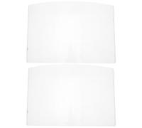 jojofuny 2 Piezas Lente de Capucha de Soldadura Cristal de Lente Chorro de Arena de Vidrio Orgánico 4mm para Esmerilado y Soldadura, Protector Exterior de Casco
