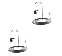 jojofuny 2 Piezas micrófono de Solapa microfono para Camara Gimbal microfonos inalambricos Profesionales micrófono con Clip de Solapa lavalier Micrófono Tipo Clip de Cuello Importante osmo