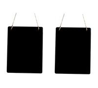 jojofuny 2 Piezas Pizarra de Madera Doble Cara con Cuerda para Colgar para Decoración de Fiestas Bodas y Restaurantes
