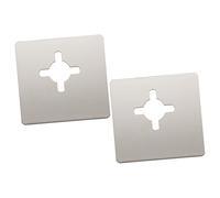 jojofuny 2 Piezas Placa de refuerzo de puerta de bloqueo de bola placa de reparación de cerradura de puerta refuerzo de principal cerraduras de puerta para puerta de entrada placa de huelga