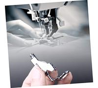 jojofuny 2 Piezas Prensatelas Metálico para Acolchado de Presión Resistente para Máquina de Coser Compatible con Singer y Brother Diseño Práctico y Duradero Color Plateado