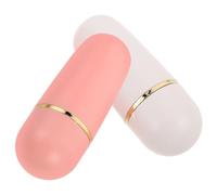 jojofuny 2 Piezas Rodillo Volcánico Facial Absorbente de Aceite para Grasa, Limpieza Profunda y Portátil, Adecuado para Viajar y Uso en Oficina, Material Plástico y Piedra