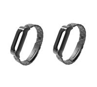 jojofuny 2 Piezas Stainless Steel Fitness Diary Waterproof Hebillas metalicas Fashion protección agendá musculacion Diarios ocasión Carcasa Protectora para mi Universal Pulsera Milán Correa