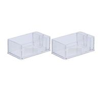 jojofuny 2 Porta Pañuelos de Acrílico Transparentes Diseño Moderno, Ligeros y Resistentes al Desgaste para Uso en Hogar o Sala, Ahorro de Espacio y Estilo Decorativo
