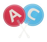 jojofuny 2 Unidades De Material Didáctico De Inglés Para Primaria Paletas Para Profesores Ideales Para Votar En Eventos Subastas Y Actividades También Sirven Como Marcador Para