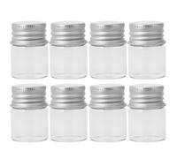 jojofuny 20 Frascos de Vidrio Transparente de 5 Ml Tapa de Aluminio Botellas Pequeñas para Almacenamiento Frascos DIY para Decoración y Manualidades Envases Reutilizables para Perfume y