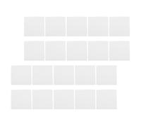 jojofuny 20 Láminas Cuadradas de Papel Ignífugo de Fibra Cerámica 80x80 Mm para Horno Microondas, Aislamiento Térmico Resistente Alta Temperatura para Manualidades y Cerámica