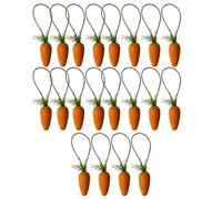 jojofuny 20 Piezas Adornos Colgantes de Zanahoria Naranja Reutilizables Acabado Fino para Decoración Creativa en Manualidades y Cumpleaños