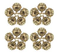 jojofuny 20 Piezas Cascabeles para Manualidades 20 Piezas, Colgantes de Aleación Vintage Acabado Antiguo, Campanas Pequeñas de 15 MM para Fabricación de Joyas y Decoración Artesanal