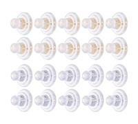 jojofuny 20 Piezas de Topes Transparentes de Silicona Suave para Pendientes Cierres de Botón Antialérgicos para Accesorios de Joyería Kit Repuesto para Creación y Reparación de