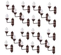 jojofuny 20piezas Lámpara De Pared Miniatura Luz Luminosa Para Decoración De Modelos De Casa De Muñecas Accesorios Para Escenarios De Maquetas y Luz Blanca